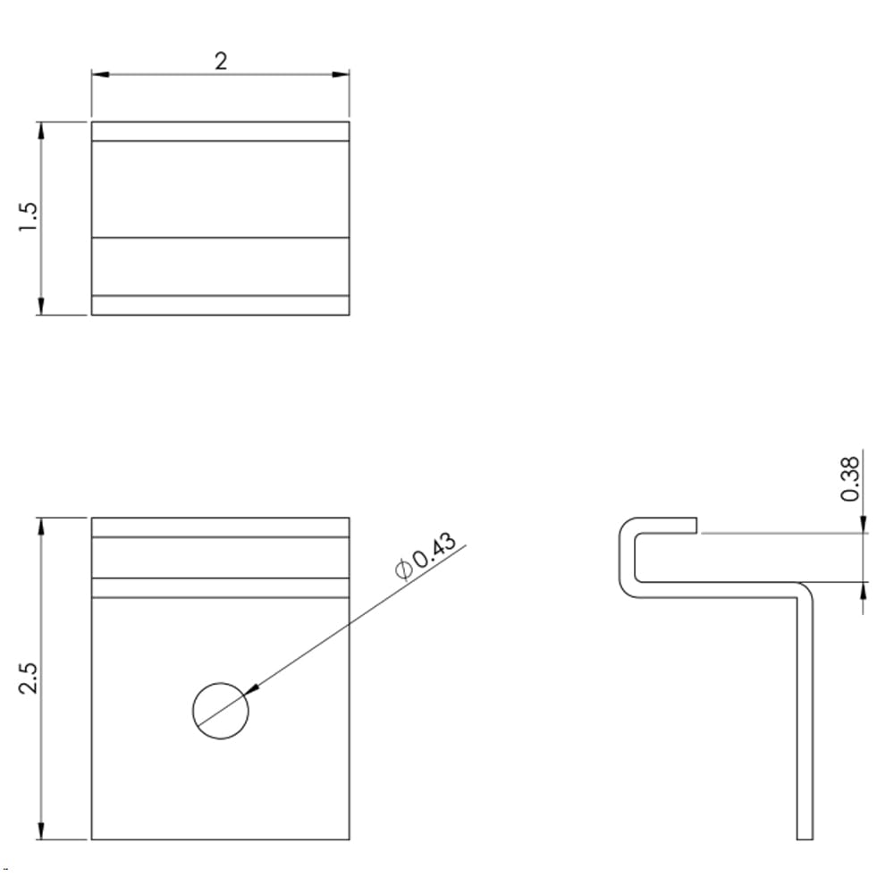 Icc Ladder Rack Wall Bracket In 2 Pack